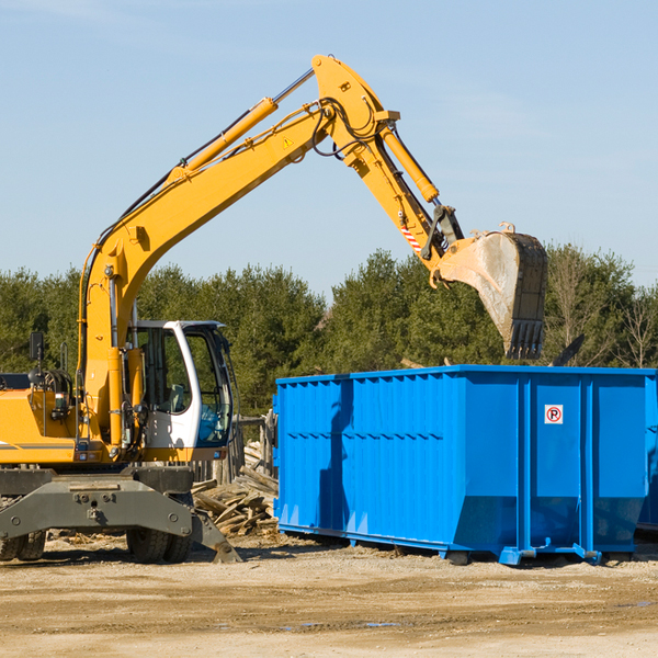 what are the rental fees for a residential dumpster in Sierra View